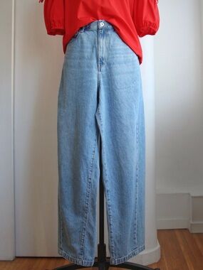 Muji Light Wash Cocoon Denim Jeans